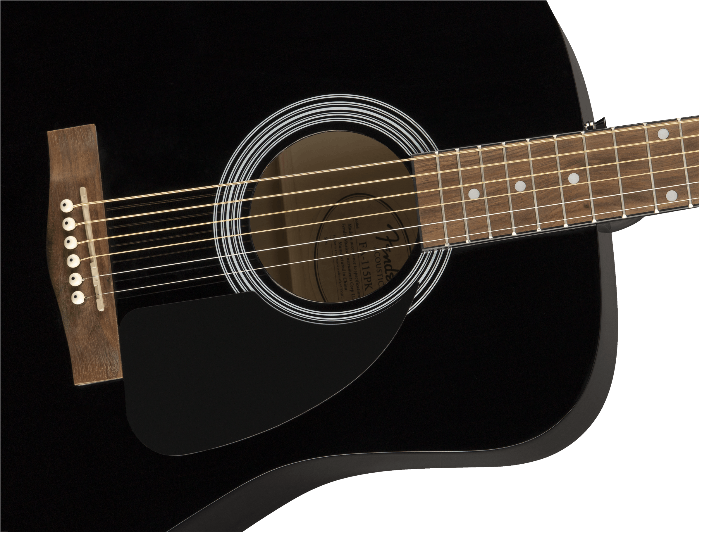 Fender FA-115 Dreadnought Acoustic Guitar Starter Pack in Black